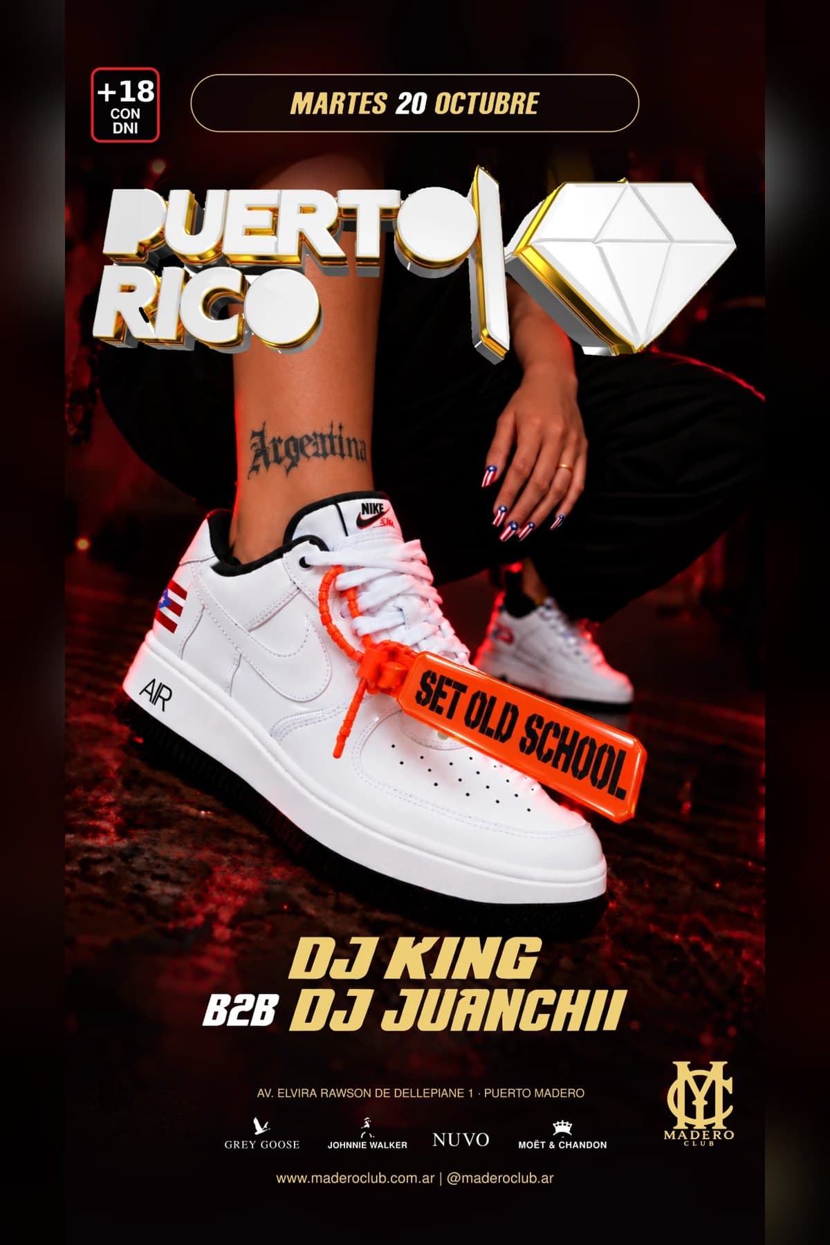 Flyer de PUERTO RICO · SET OLD SCHOOL en Madero Club