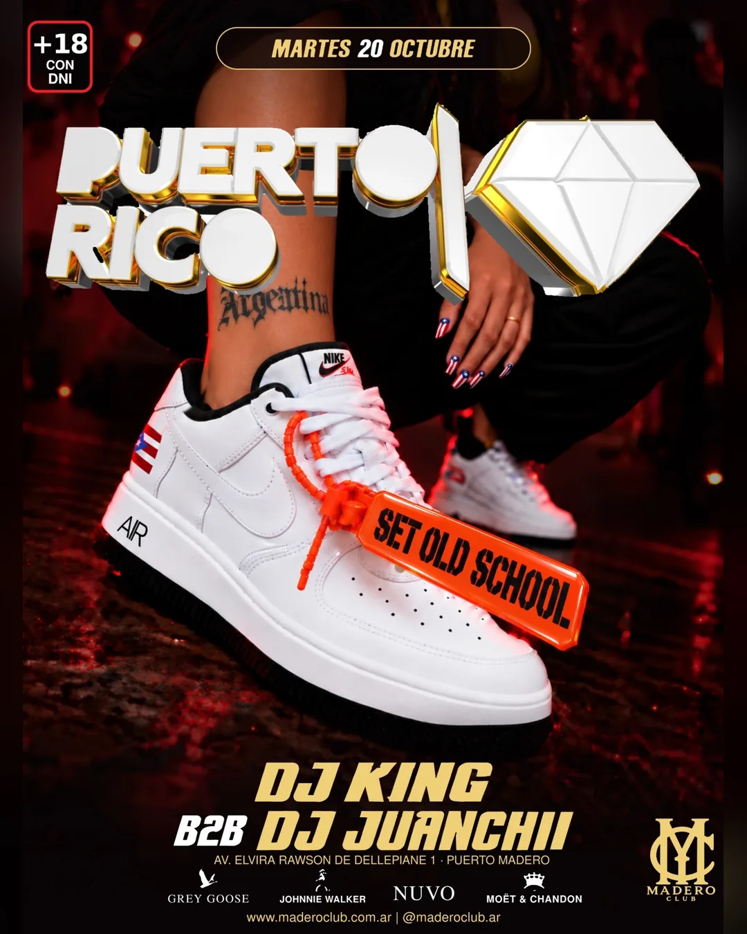 Flyer de PUERTO RICO · SET OLD SCHOOL en Madero Club